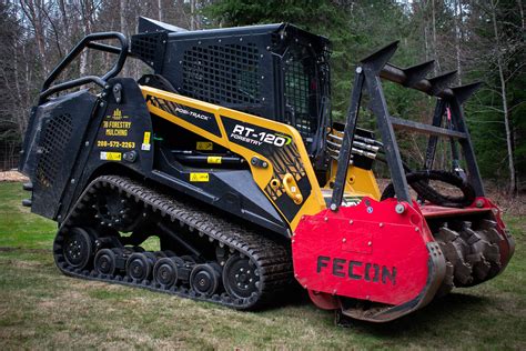 best compact track loader for mulching|skid steer with forestry mulcher.